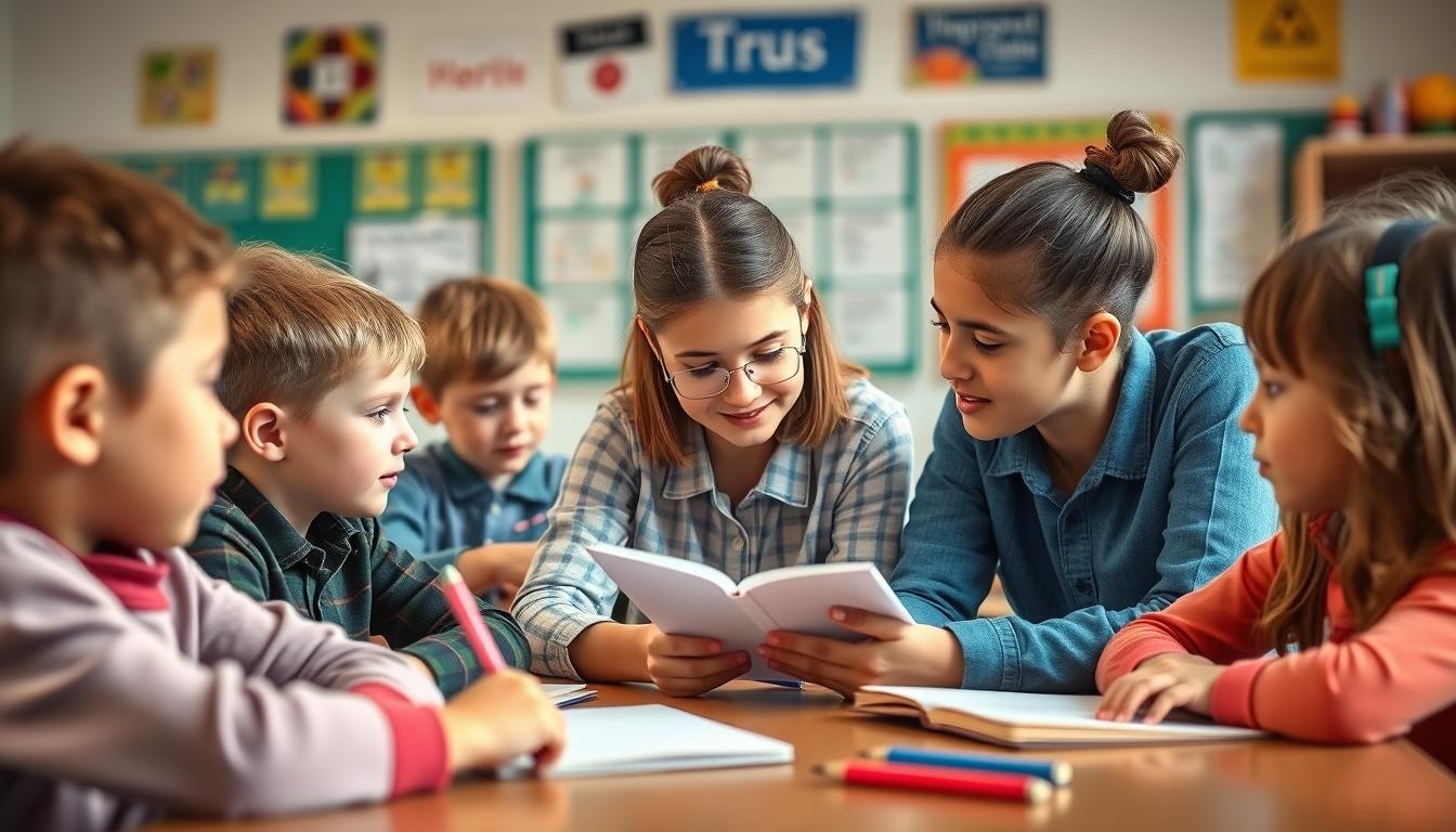 Students collaborating in study space