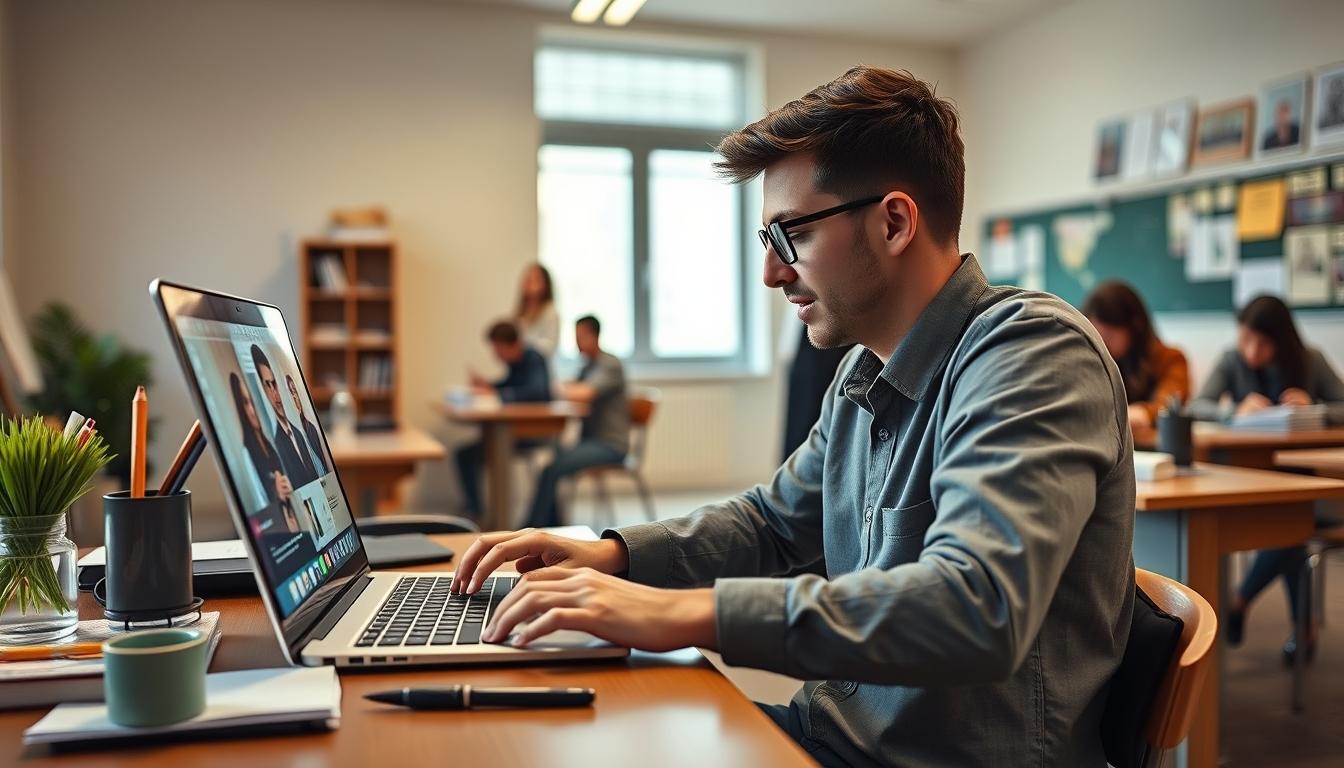 Modern university campus for students